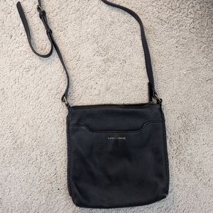 Lucky Brand black leather crossbody handbag